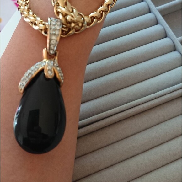 Craft OVERSIZED Chunky Rope Chain Amber Necklace - Picture 2 of 15